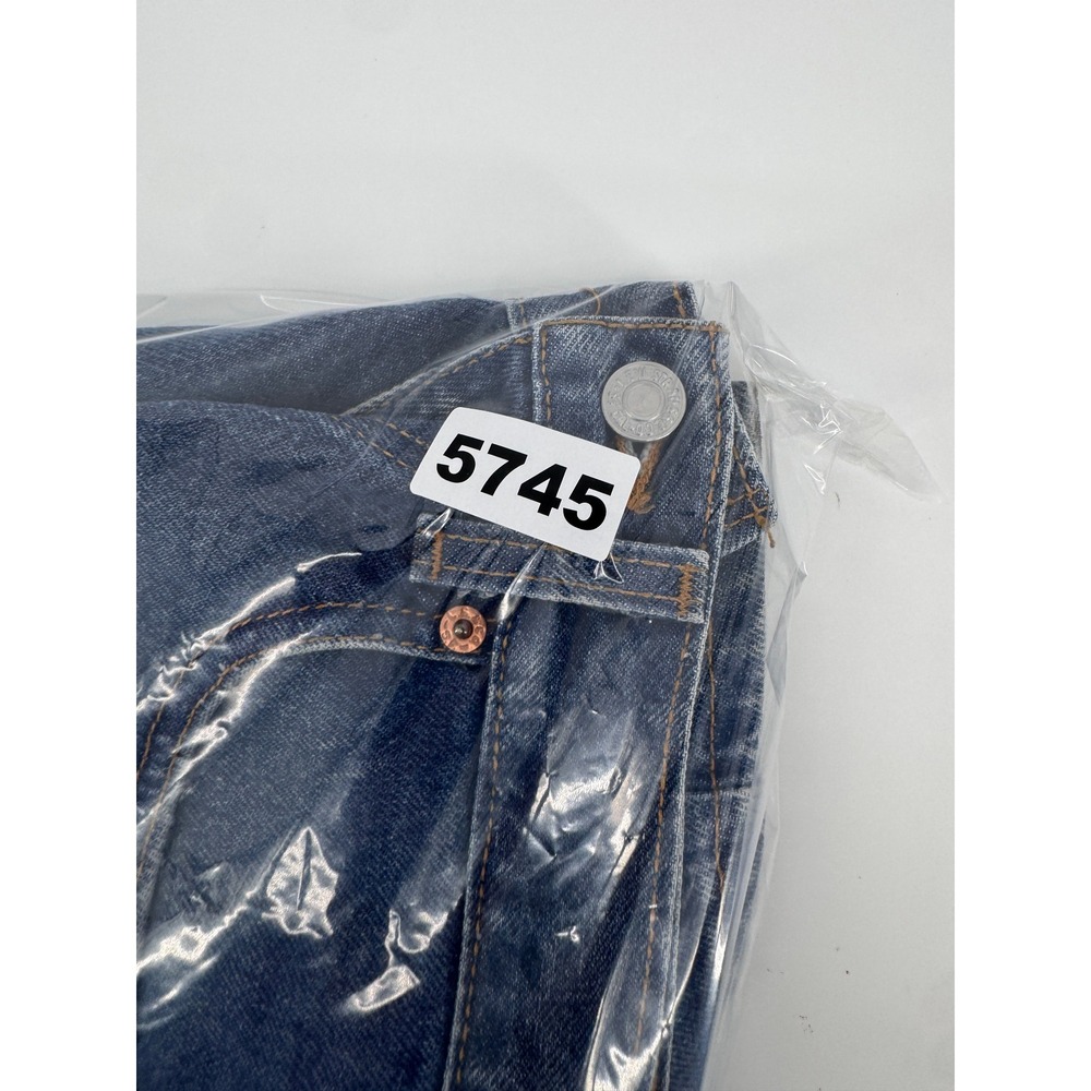 Vintage Levi's 550 Y2K 31x32 90s Red‎ Batwing USA Relaxed Fit Jeans Blue Mens - Picture 14 of 14